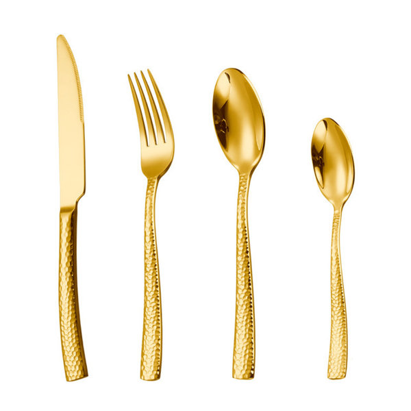 Everly Quinn Stainless Steel Flatware Set Wayfair Canada